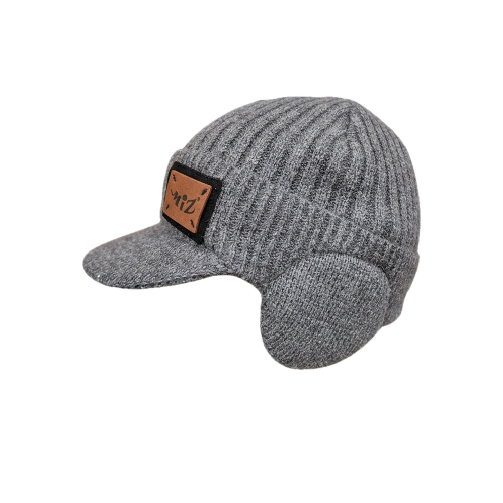 Beanie Kasket peaked beanie in grey