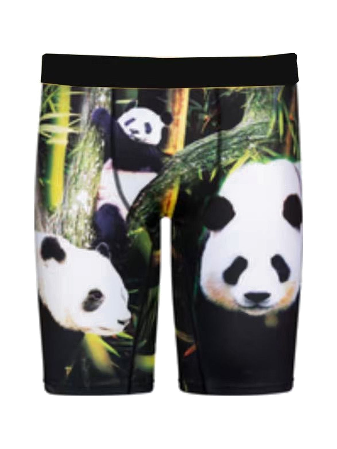 Men's Boxer Briefs with Pandas in a Bamboo Forest