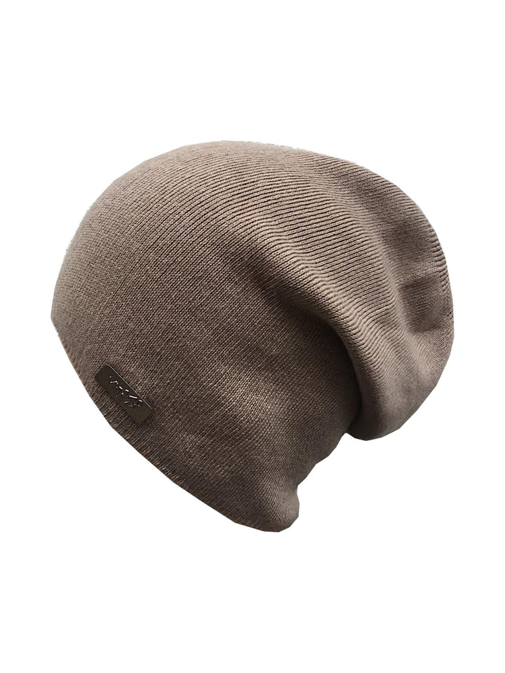 Herren-Feinstrick-Beanie in Beige