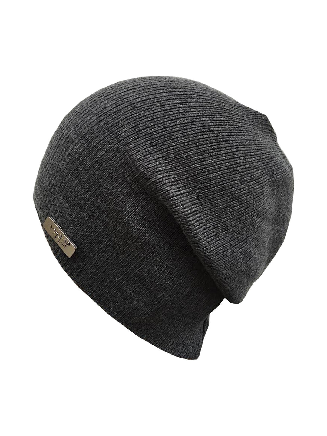Herren-Feinstrick-Beanie in Anthrazit