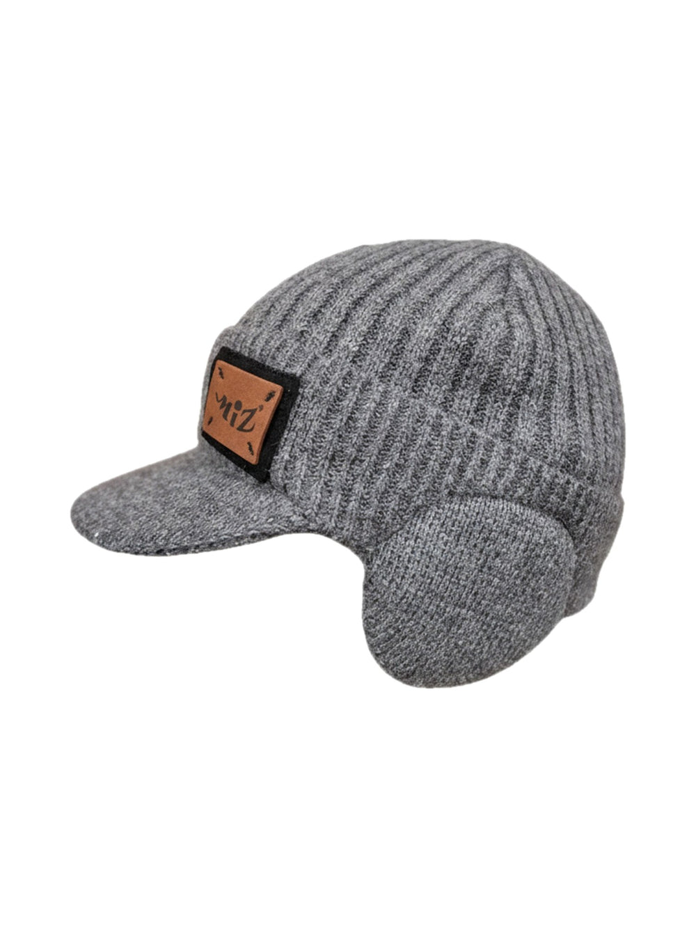 Beanie Kasket mit Schirm in Grau