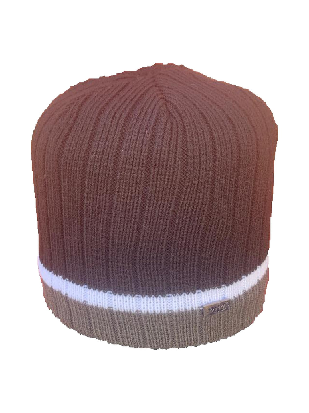 Tarmon ribbed beanie in brown