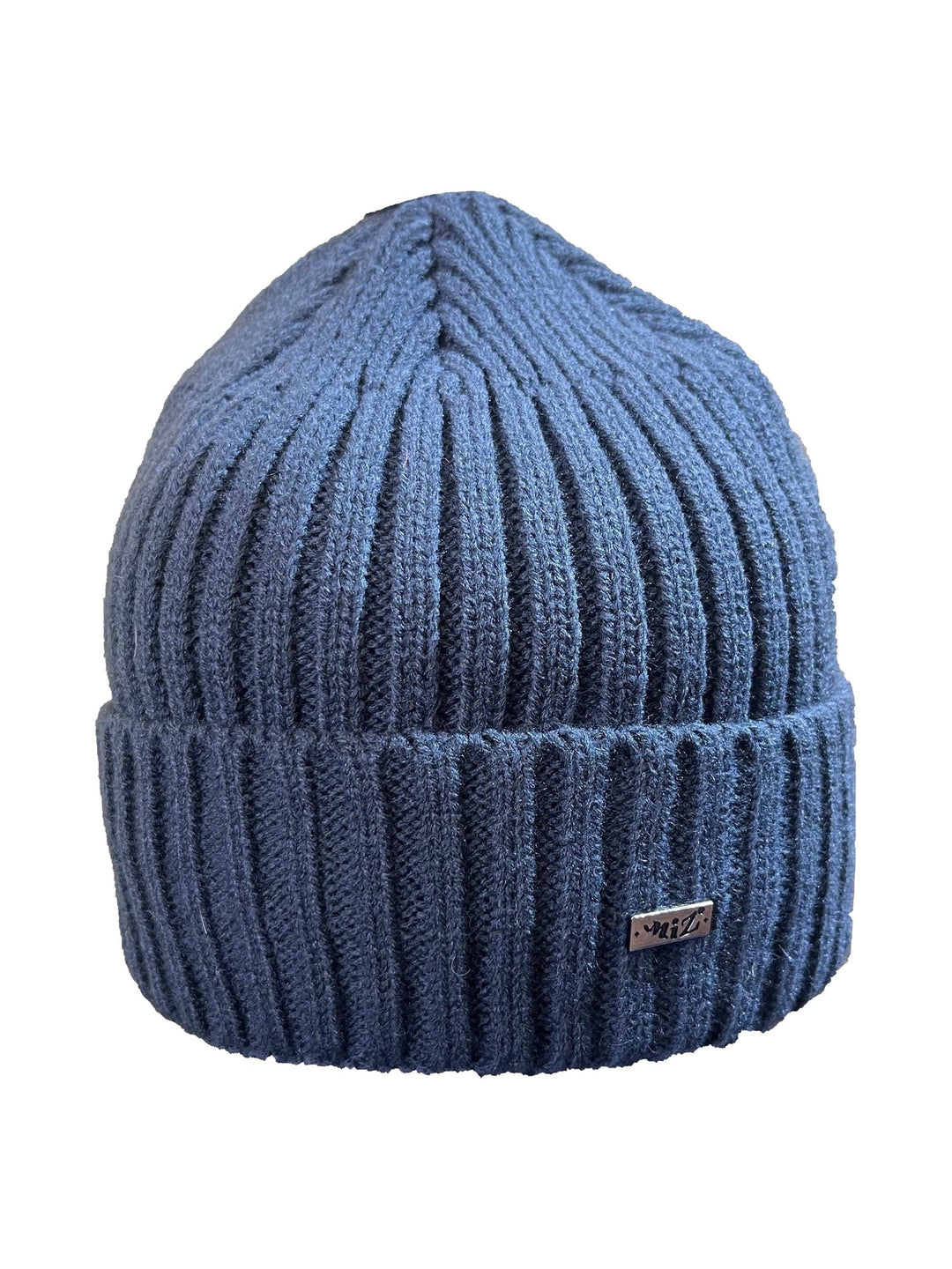Men's ribbed beanie in petrol
