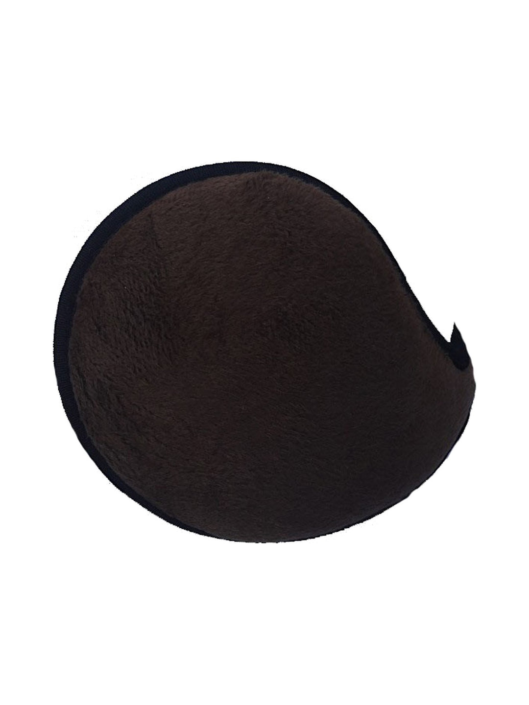 Men's plush ear warmers in dark brown
