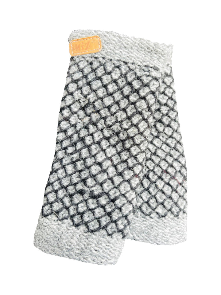 Pulswärmer mit Wabenmuster in Schwarz
