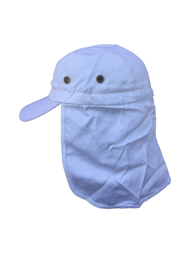 Liguner summer cap with neck cover in light blue