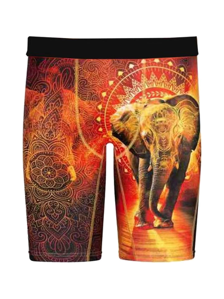 Men's Boxer Briefs with Mandala Elephant