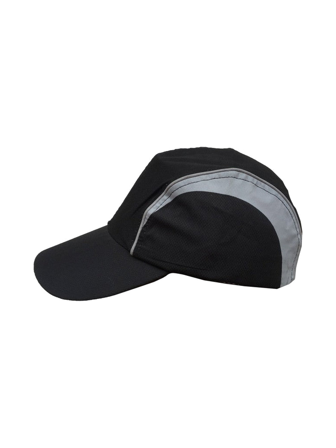 Men's sports cap with mesh panel in black