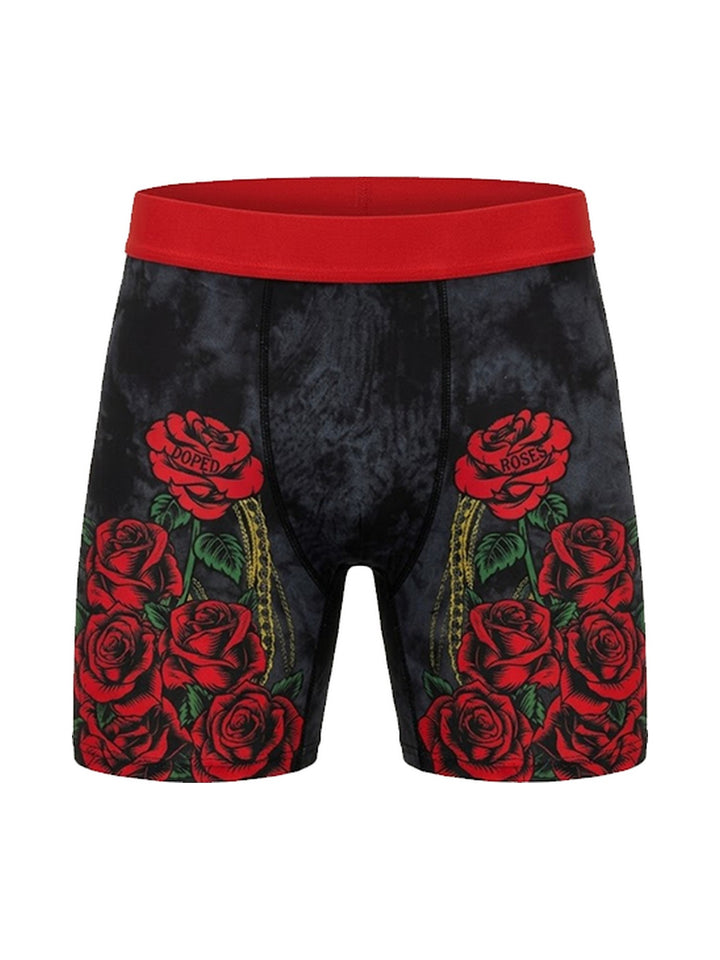 Men's Boxer Briefs Skeleton Hands and Roses, view 2