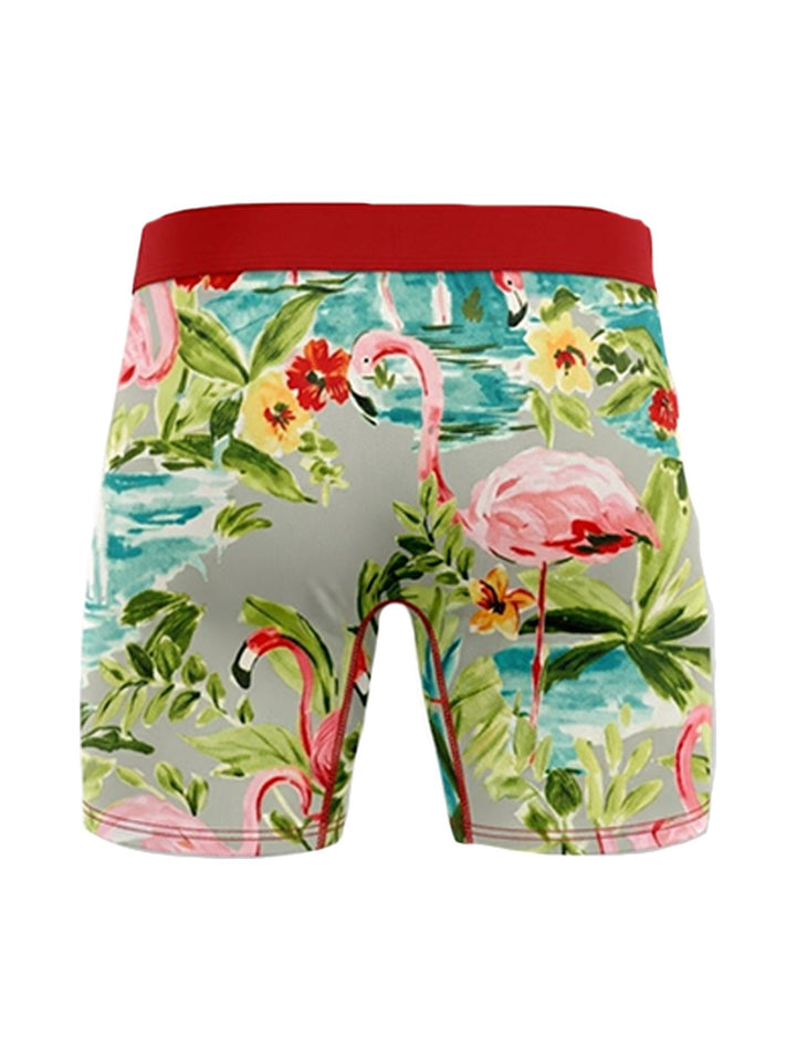 Men's Boxer Briefs Flamingo Paradise, Watercolour, view 2