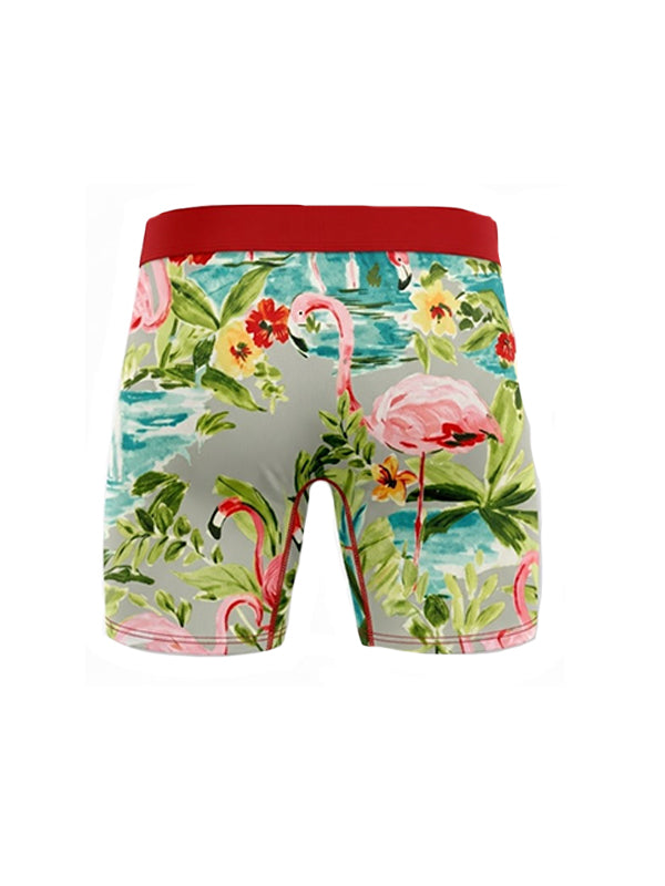 Tropical Flamingo Paradise Boxer Briefs