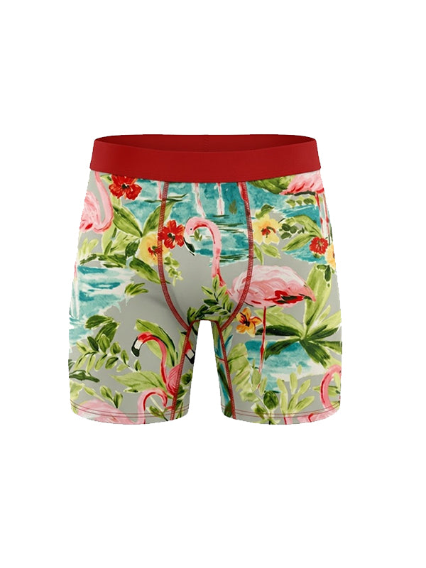 Tropical Flamingo Paradise Boxer Briefs