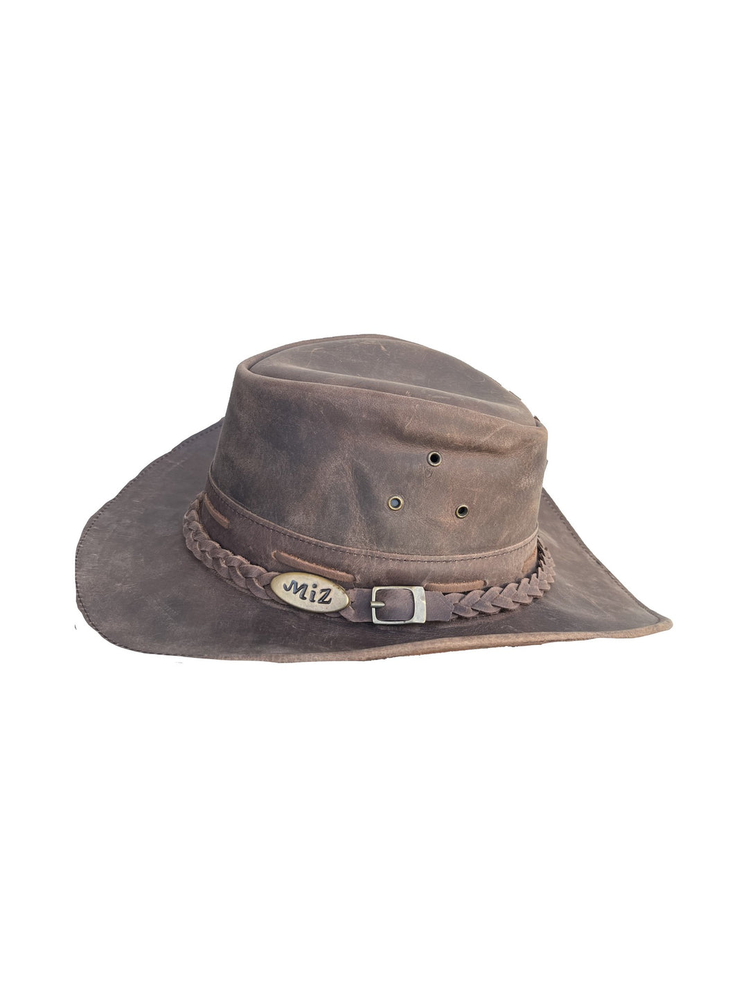 Women's Brown Western Hat with Belt Band