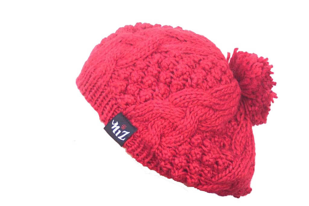 red winter hat