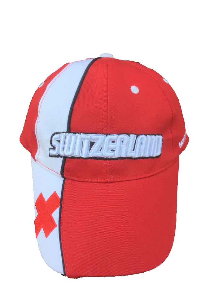 Schweizer Baseballmütze, Baseballmütze mit Schweizer Flagge, 