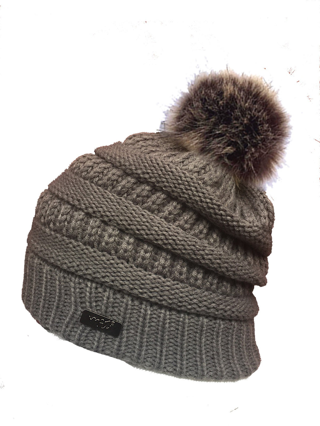 Women's Pom Pom Beanie, Womens beanie hat with pom pom, Women's black pom pom hat, White beanie with pom pom